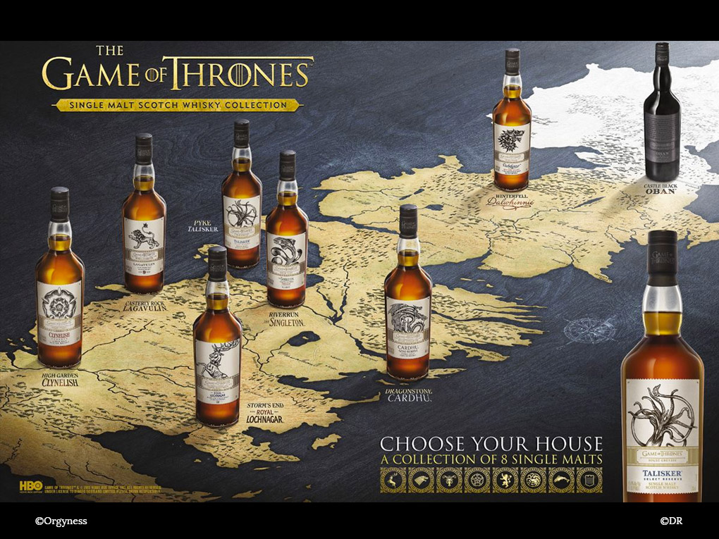 La collection de Whisky Game of Thrones